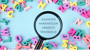 Julkisten hankintojen sanasto tarjoajille